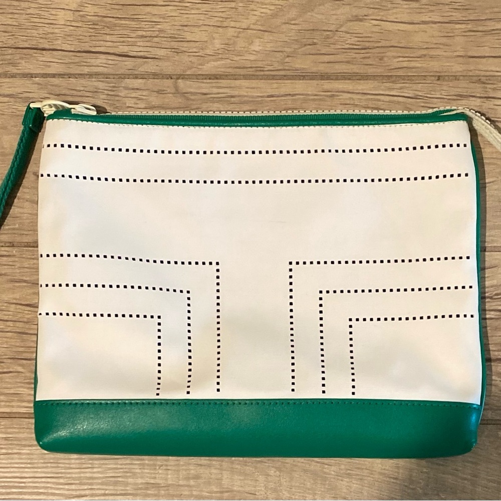 Stylish Green and White Women's Bag